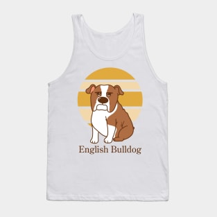 Cute Dogs illustrations - English Bulldog Tank Top